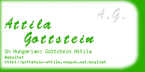 attila gottstein business card